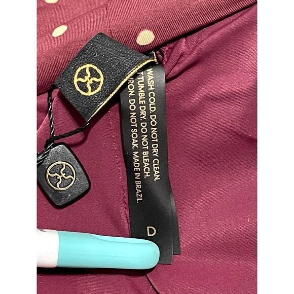 Vix Paula Hermanny Lola Polka‎ Dot Basic Bandeau D Cup Strapless Bikini Swim Top - Picture 12 of 16